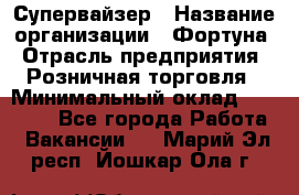 Супервайзер › Название организации ­ Фортуна › Отрасль предприятия ­ Розничная торговля › Минимальный оклад ­ 19 000 - Все города Работа » Вакансии   . Марий Эл респ.,Йошкар-Ола г.